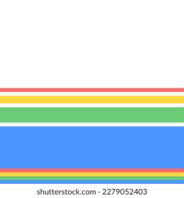 Rainbow Lines Minimal Simple Artwork, Illustration