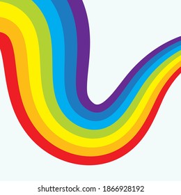 Rainbow Liquid  Background Template Vector Design 