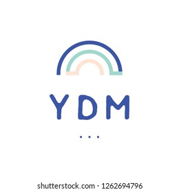 Rainbow logo, colourful logo