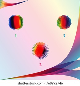 Rainbow logo design with rainbow gradient