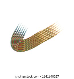 Rainbow logo design vector template
