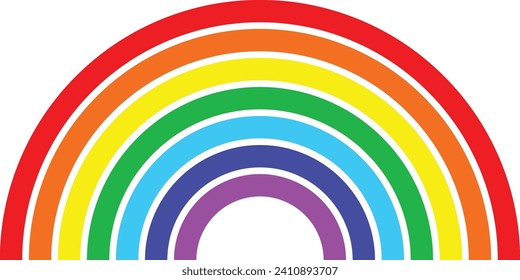 Rainbow logo icon vector symbol