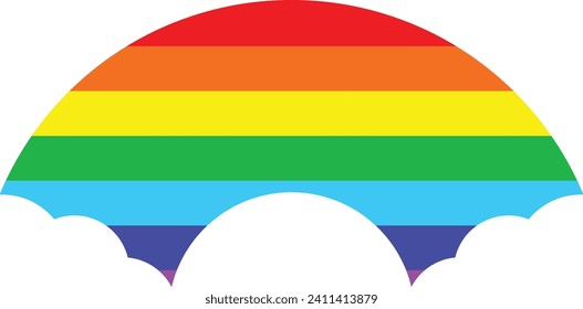 Símbolo del vector del logotipo del arco iris