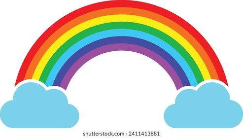 Rainbow logo icon vector symbol
