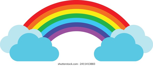 Rainbow logo icon vector symbol