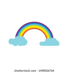 Rainbow Logo Icon Vector Template Design Stock Vector (Royalty Free ...