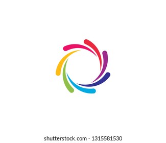 Happy Children People Logo Vector Design Stock Vector (Royalty Free ...