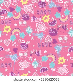 rainbow love colorful texture elements star