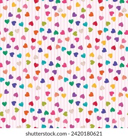 rainbow of love seamless pattern