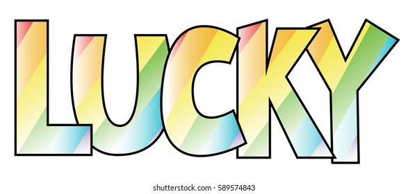 Rainbow Lucky Letters