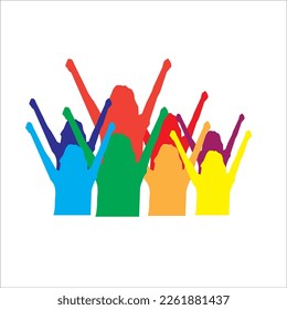 Rainbow Man Vector Illustration Design