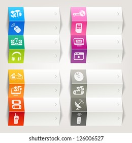 Rainbow - Media icons / Navigation template