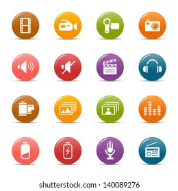 Rainbow - Media and Technology Icons / Navigation Template
