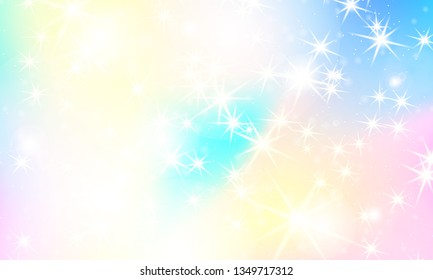 Rainbow Mermaid Background Unicorn Pattern Color Stock Vector (Royalty ...