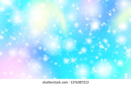 Rainbow mermaid background. Unicorn pattern. Color princess background. Christmas rainbow backdrop. Vector illustration.