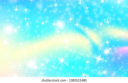 Rainbow mermaid background. Unicorn pattern. Color princess background. Christmas rainbow backdrop. Vector illustration.