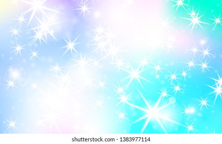 Rainbow mermaid background. Unicorn pattern. Color princess background. 