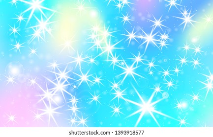 Rainbow mermaid background. Unicorn pattern. Color princess background. Christmas rainbow backdrop. Vector illustration.