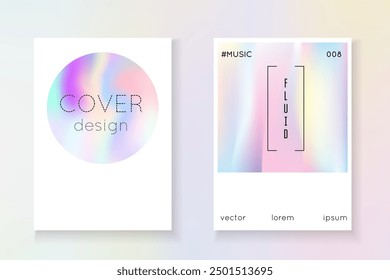 Rainbow Mesh. Memphis Screen. Minimalist Background. Isolated Pearl Illustration. Gradient Shape. Modern Banner. Purple Abstract Label. Blue Rainbow Mesh