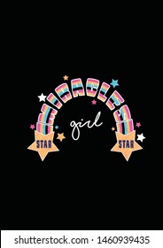 rainbow miracles star colorful girl