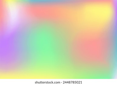 Rainbow mockup. Green blue yellow pink gradient banner. Wallpaper for app ads web card. Tender holiday invitation print cover. Lilac rose sky lemon color background media post, wallpaper presentation