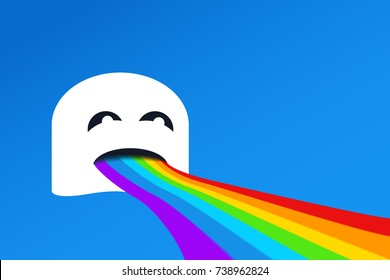 rainbow from mouth
