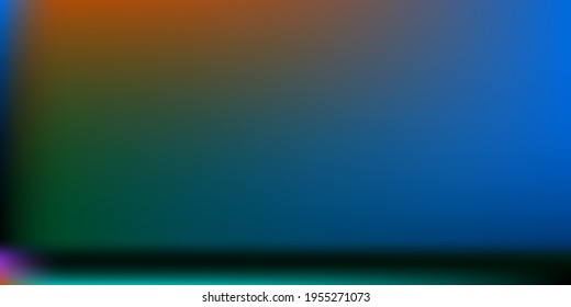 Rainbow Multicolor Smooth Surface Illustration. Neon Smooth Surface Backdrop. Dark Black Vector. Colorful Creepy Blurred Background. Blank Original Background. Dark Horizontal Lines Backdrop.