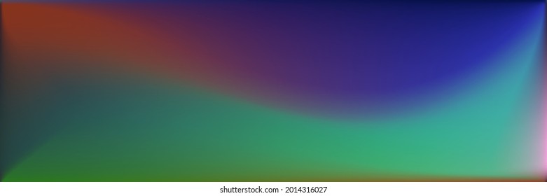 Rainbow  Multicolor Trendy Background. Bright Sea Smooth Surface Backdrop. Water Dark Wavy Gradient Mesh. Blank Vivid Wavy Gradient Mesh. Vibrant Neon Colorful Blurred Texture Illustration.