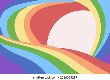 Rainbow, multicolored abstract background, portal. LGBT concept. Design for the holiday, websites, invitations, posters, brochures and cards. Vector illustration.