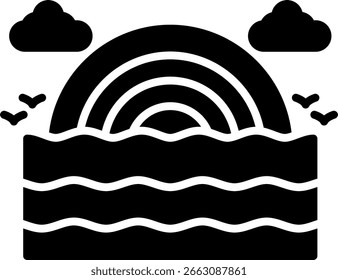 Rainbow New Creative Icon Design Vector