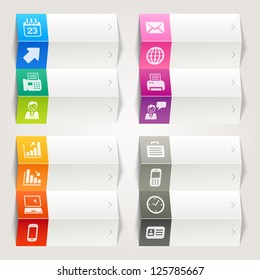 Rainbow - Office and Business icons / Navigation template