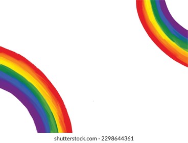 Estilo de fondo acuático del pincel de pintura con aceite de arcoiris. Concepto de textura acuarela del mes del Orgullo LGBT. vector