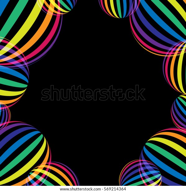 Rainbow On Black Rainbow Abstract Background Stock Vektorgrafik Lizenzfrei 569214364 You are free to use these both for commercial. shutterstock