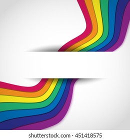 Rainbow on white. Rainbow abstract background. Rainbow border. Rainbow vector colors. Rainbow illustration. Rainbow object. Rainbow rays.