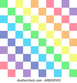 Rainbow on white. Rainbow abstract background. Rainbow border. Rainbow vector color illustration. 