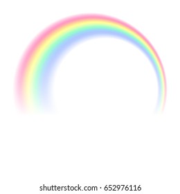rainbow on white background, colorable, and can be edited vector image eps10