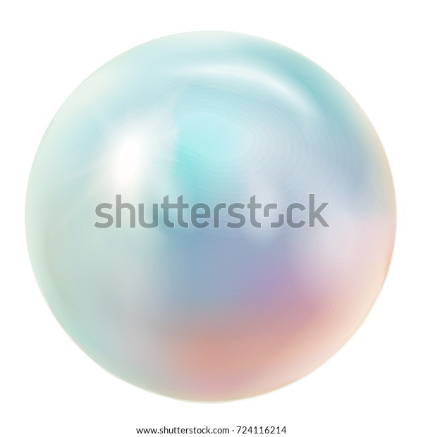 Rainbow Opal Isolated On White Background Stock Vector (Royalty Free ...