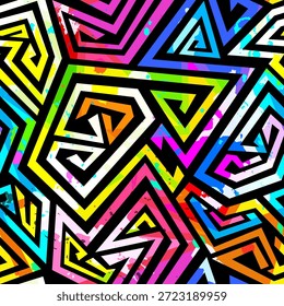Rainbow Optical Illusion Swirl Pattern
