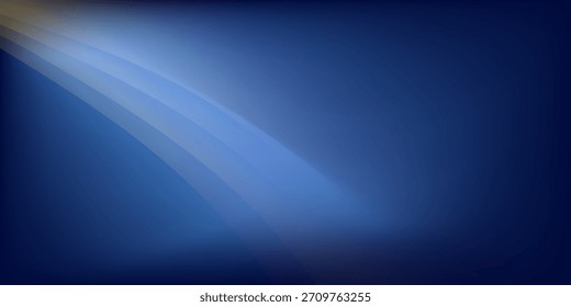 arco-íris sobre fundo de gradiente azul abstrato com curvas suaves e iluminação sutil.eps.10