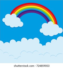 Regenbogen auf Tagesgrafik