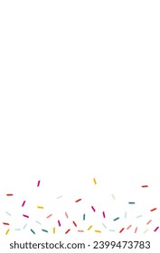 Rainbow Paint Carnival Vector White Background. Christmas Brush Illustration. Independence Confetti Postcard. Happy Smear Fun Backdrop.