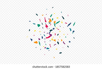 Paint Arcoiris Volando fondo transparente. Resumen Invitación a Confetti. Patrón de papel de color de celebración. Los Elementos Amarillos Celebran El Papel De Fondo.