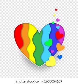 hearts clip art rainbow gay pride