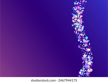 Rainbow Paper. Laser Colourful Explosion. Disco Texture. Iridescent Serpentine. Falling Poster. Modern Design. Purple 3d Confetti. Carnaval Effect. Pink Rainbow Paper