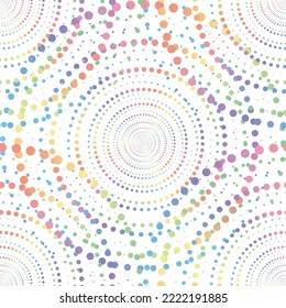 Color pastel arcoiris abstracto de medio tono sin fisuras en el fondo blanco. Ilustración vectorial.