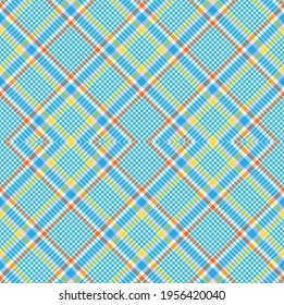 Rainbow Pastel Argyle Plaid Tartan textured Seamless pattern design suitable for fashion textiles and graphics