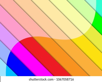 Rainbow and rainbow pastel art background. Vector background.