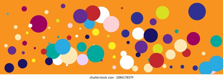 Rainbow Pastel Beige Vivid Indigo Print. Vibrant Kids Blue Red Yellow Play Background. Bright Circles Multicolor Violet Green Dark Composition. Pink Children White Color Purple Wallpaper.