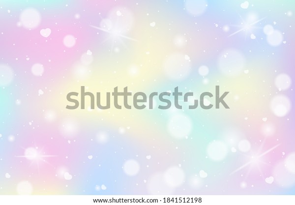 Rainbow Pastel Blurred Background Illustration Stock Vector Royalty