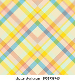 Rainbow Pastel Chevron Plaid Tartan textured Seamless pattern design suitable for fashion textiles and graphics